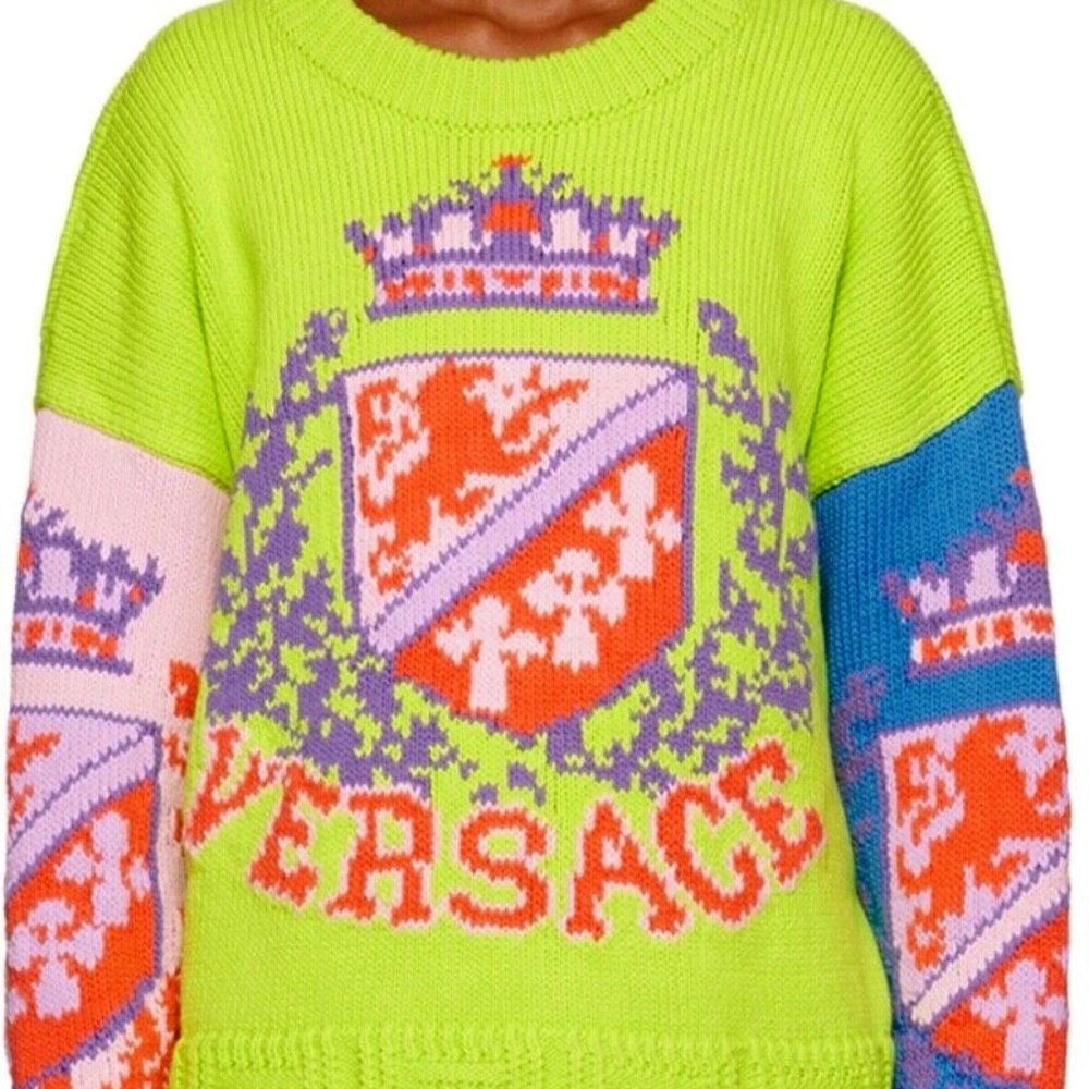 Versace Versace Multicolor Cotton Sweater Size-42